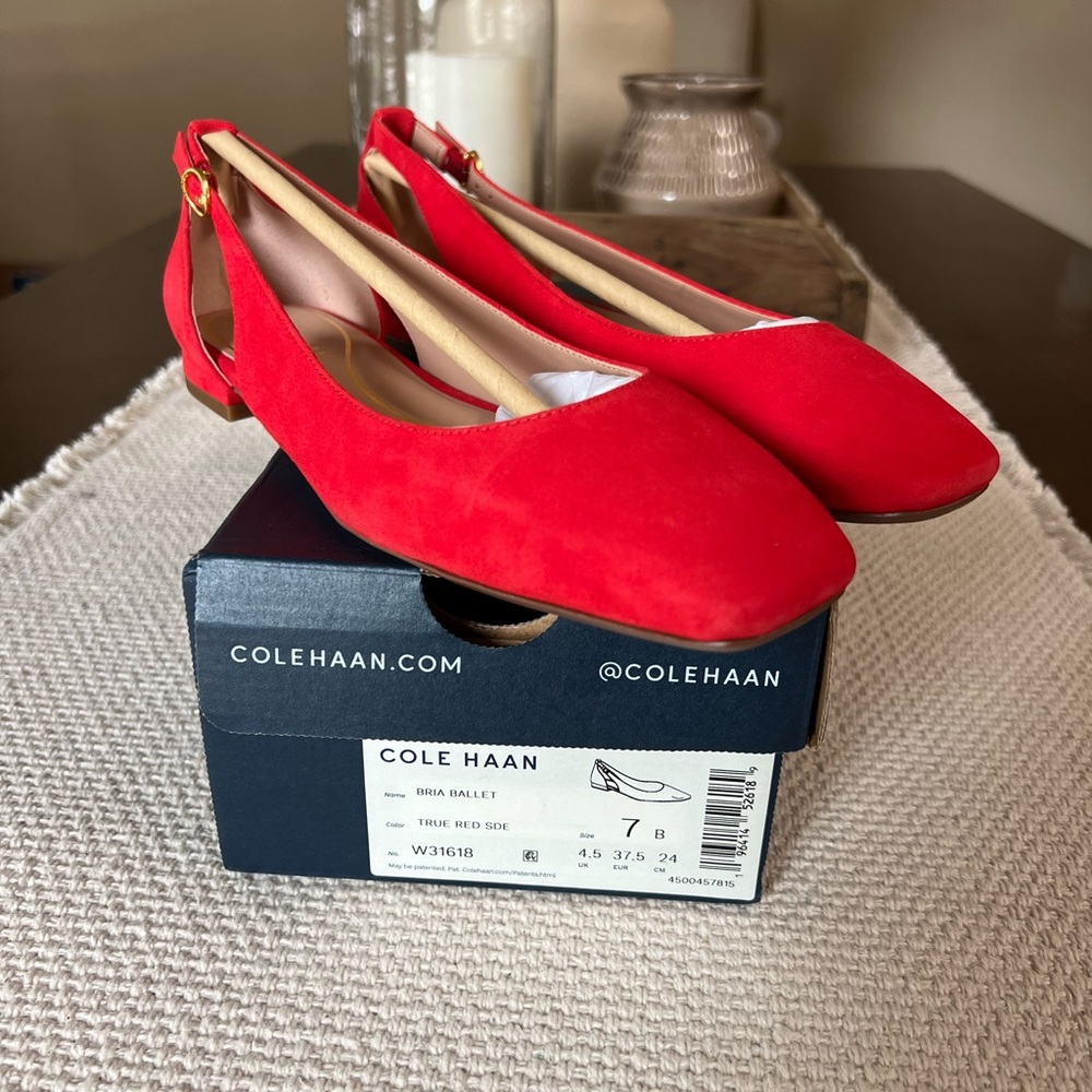 Cole Haan Women's Red Ballet Flats